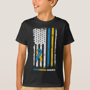 Camiseta Síndrome de Down Sensibilização Sinalizador Americ