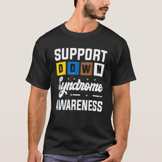 Camiseta Síndrome de Down Sensibilização Trisomia 21 Suport (Frente)