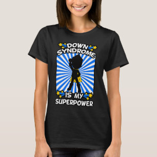 Camiseta Síndrome de Down Super-Herói Conscientização Cromo