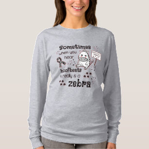 Camiseta Síndrome de Ehlers-Danlos Sensibilização Zebra