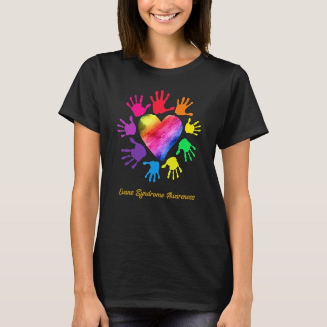 Camiseta Síndrome de Evans Sensor Mãos à Síndrome de Evans (Frente)