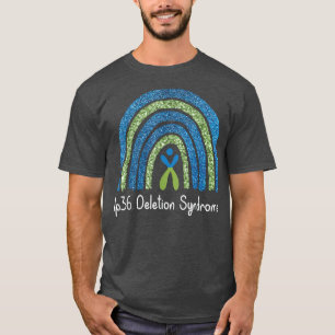 Camiseta Síndrome de exclusão 1p36 Vestimos arco-íris azul
