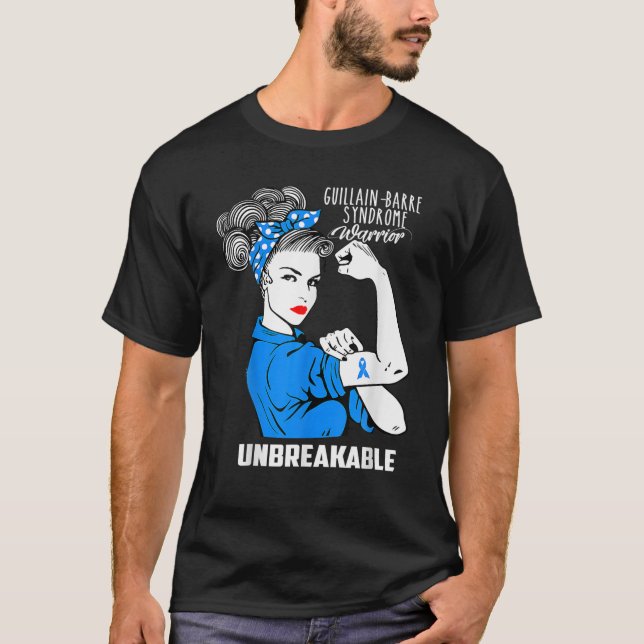 Camiseta Síndrome de Guillain-Barre - Guerreiro Inquebrável (Frente)
