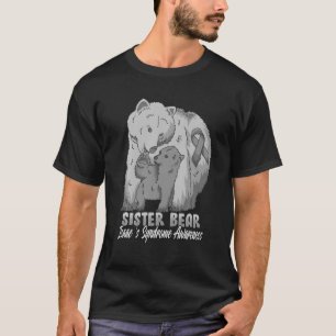 Camiseta Síndrome de Isaacs Apoio ao Urso da Mãe Conscien