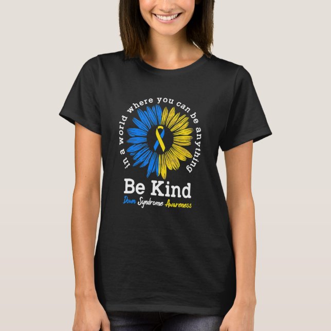 Camiseta Síndrome de Kind Down Sensibilização Friso Girasso (Frente)