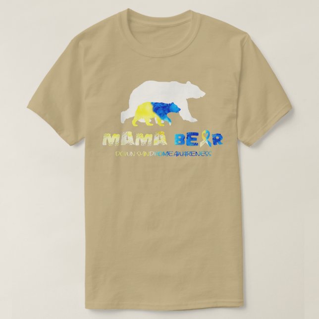 Camiseta Síndrome de Mama Bear Baixo Sobreviventes de Consc (Frente do Design)