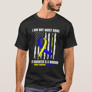 Camiseta Síndrome de Mens para Baixo Sensibilização Pai Gue