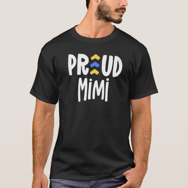 Camiseta Síndrome de Mimi Down Orgulhosa Família Vovó T21 A (Frente)