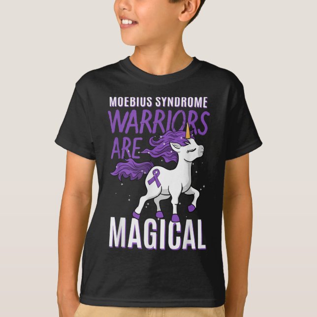 Camiseta Síndrome de Moebius Guerreiro Unicorn Mobius Par F (Frente)