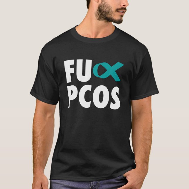 Camiseta Síndrome de Ovário Policístico FU Fita Tear - PCOS (Frente)