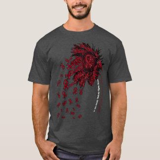 Camiseta Síndrome de Pós-Polio Sensibilizar o girassol ning