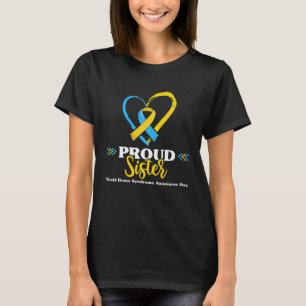 Camiseta Síndrome de Proud Down Sensibilização Irmã S,
