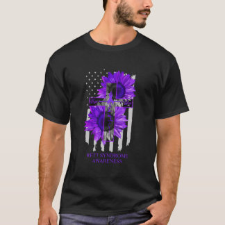 Camiseta Síndrome de Rett Fita Roxa Fita Rótula Norte