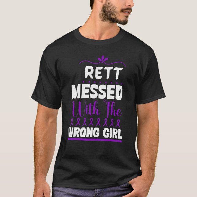 Camiseta Síndrome De Rett Misturada Com A Consciência Errad (Frente)