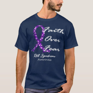 Camiseta Síndrome De Rett Sensibilização Fé Sobre Medo Nest