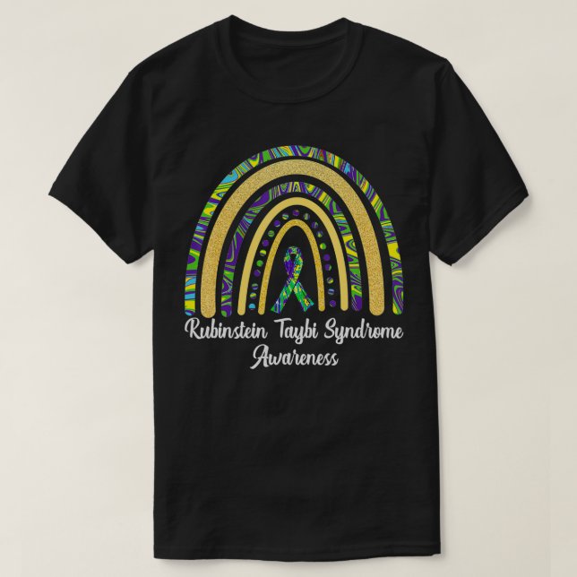 Camiseta Síndrome de Rubinstein Taybi Sensibilização RTS Ar (Frente do Design)