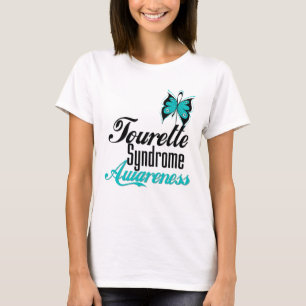 Camiseta Síndrome de Tourette da consciência da borboleta