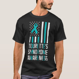Camiseta Síndrome de Tourette US Flag TS Warrior Survivor Z