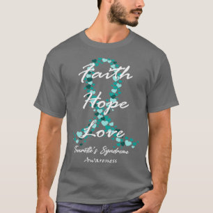 Camiseta Síndrome de Tourettes Sensibilização Fé Esperança 