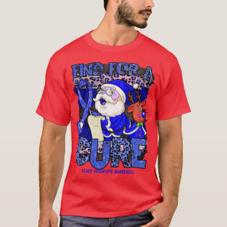 Camiseta Síndrome de Usher Sensibilização o natal leopardo 
