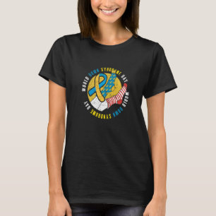Camiseta Síndrome do Dia para Baixo da Síndrome Mundial Aba