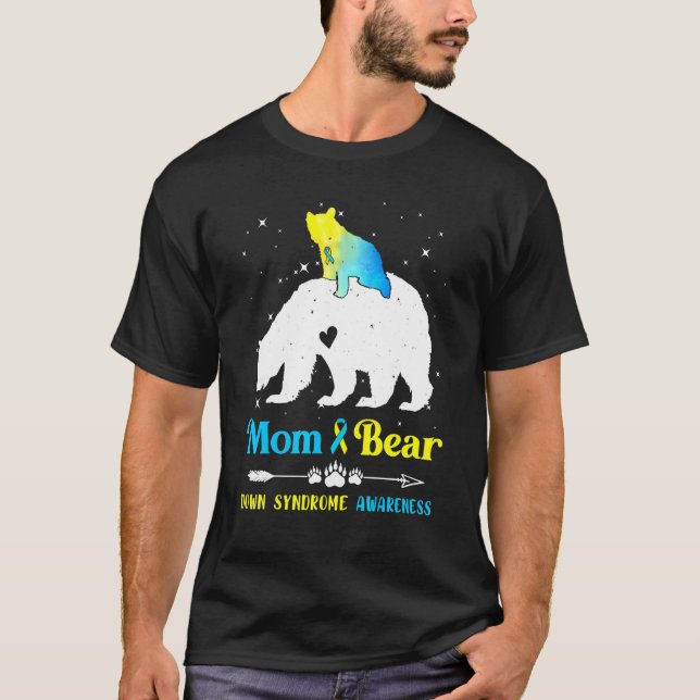 Camiseta Síndrome do Urso Menor da Mãe Consciência Azul Rib (Frente)