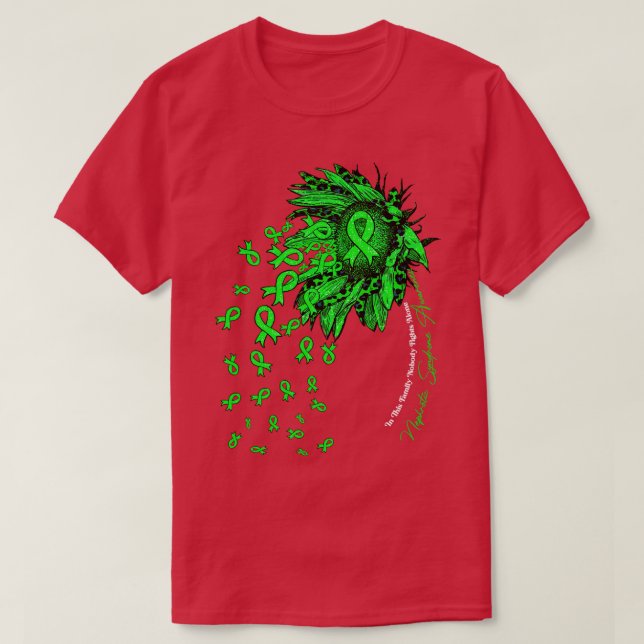 Camiseta Síndrome Nefrótica Sensibilizar o girassol ninguém (Frente do Design)