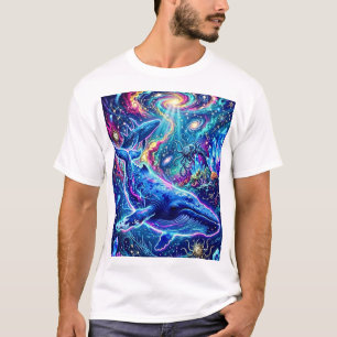 Camiseta Sinfonia Celestial da Baleia Azul: O Abismo Cósmic