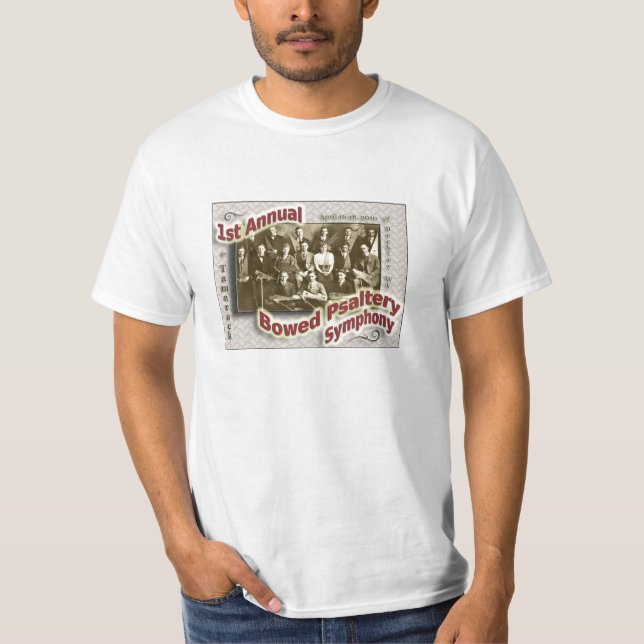 Camiseta Sinfonia curvada do saltério - t-shirt do valor (Frente)