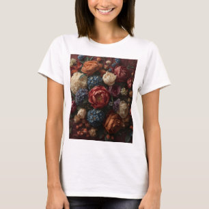 Camiseta Sinfonia de Flores Radiantes: Floral Alta Costura