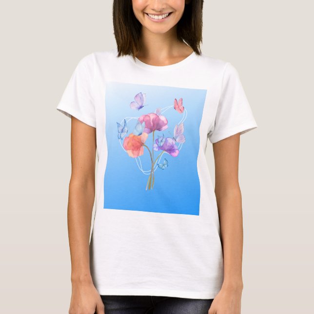 Camiseta Sinfonia Floral (Frente)