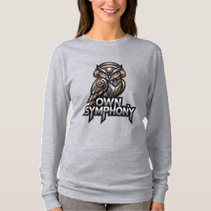 Camiseta Sinfonia Própria – Coruja de Música Futurista