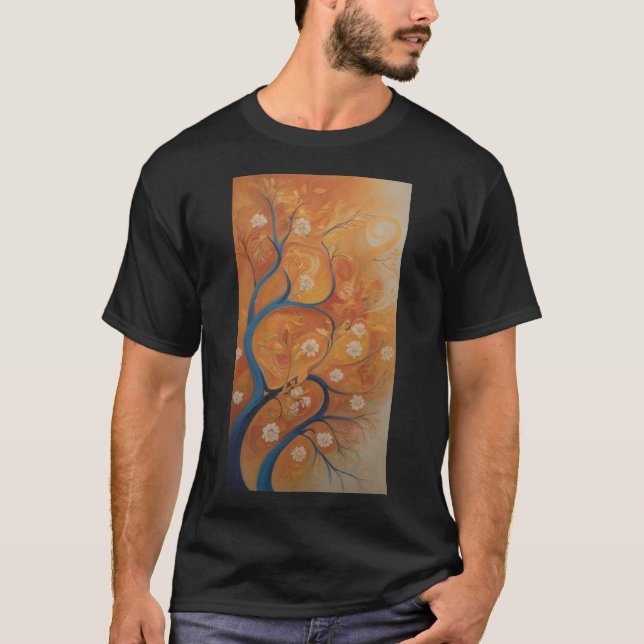 Camiseta Sinfonia sazonal: Abstrato Seasons (Frente)
