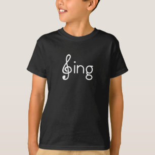 Camiseta Sing Limpar Notas de Sing de Imagem do Word