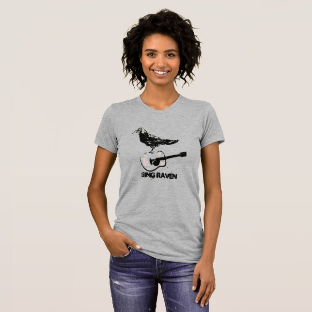 Camiseta Sing Raven (Frente Completa)