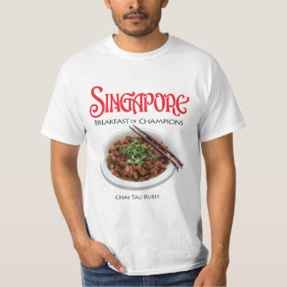 Camiseta Singapura Chai Tau Kueh - Tecido leve