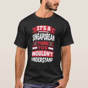 Camiseta Singapura Cingapura Bandeira É Singapura