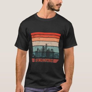 Camiseta Singapura City Skyline Singapura