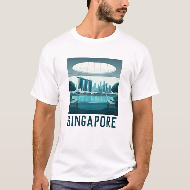 Camiseta Singapura Marina Bay Sands T-Shirt (Frente)