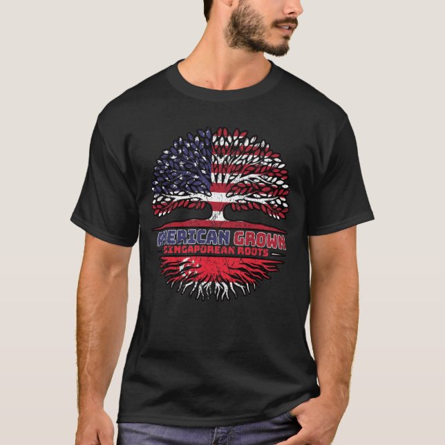 Camiseta Singapura Singapura Estados Unidos da América (Frente)