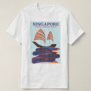 Camiseta Singapura "Vá lá de avião"