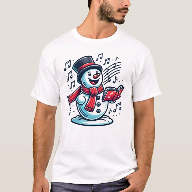 Camiseta Singing Snowman (Frente)