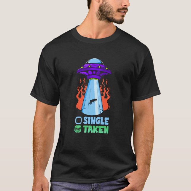 Camiseta Single Taken Ufo encounter  1 (Frente)