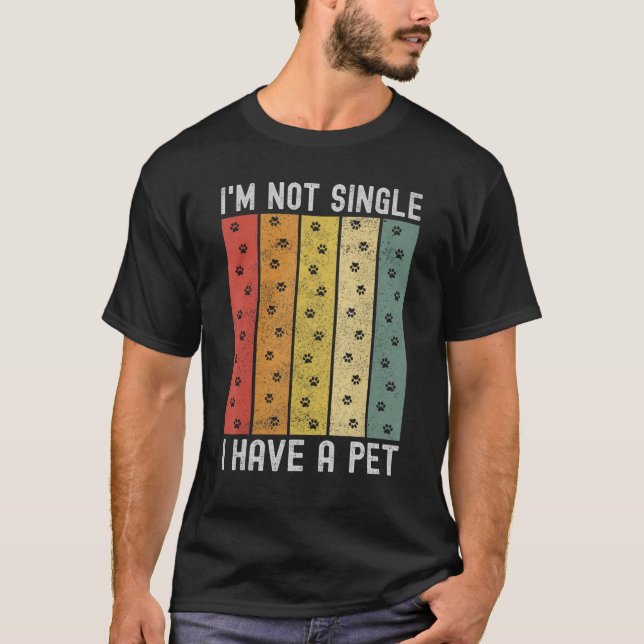 Camiseta Single Vintage Paws  Pet Owner Pet (Frente)