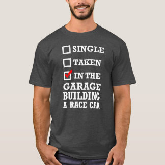 Camiseta Singleaken Inhe Garage Construindo Um Carro de Cor