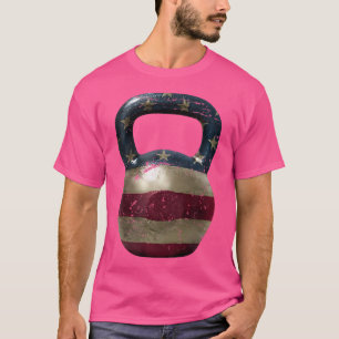 Camiseta Sino de Campana da Bandeira Americana Rústica Lev