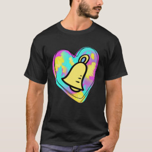 Camiseta Sino de Mão Tocador Coração Pintado Multicolorido