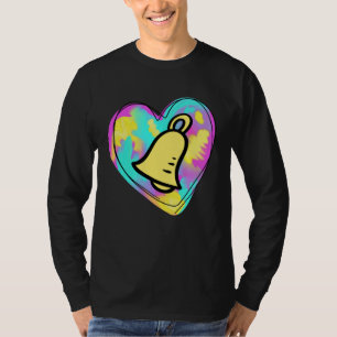 Camiseta Sino de Mão Tocador Coração Pintado Multicolorido