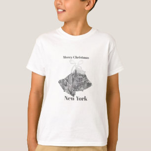 Camiseta Sino de Natal Alegre Nova York