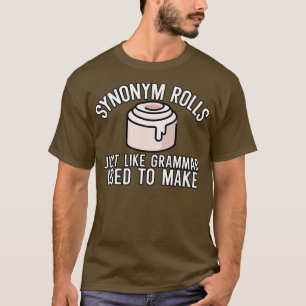 Camiseta Sinônimo rola como gramática costumava fazer